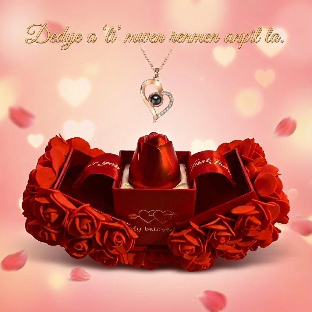 Bwat Kado "Lanmou Etènèl": Chèn "I Love You" nan 100 Lang + Woz ki Pap Janm Fennen - LakayFinds.com