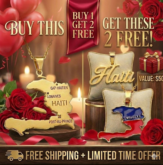 Haiti Map Necklace（Buy 1 Get 2 Free) - LakayFinds.com