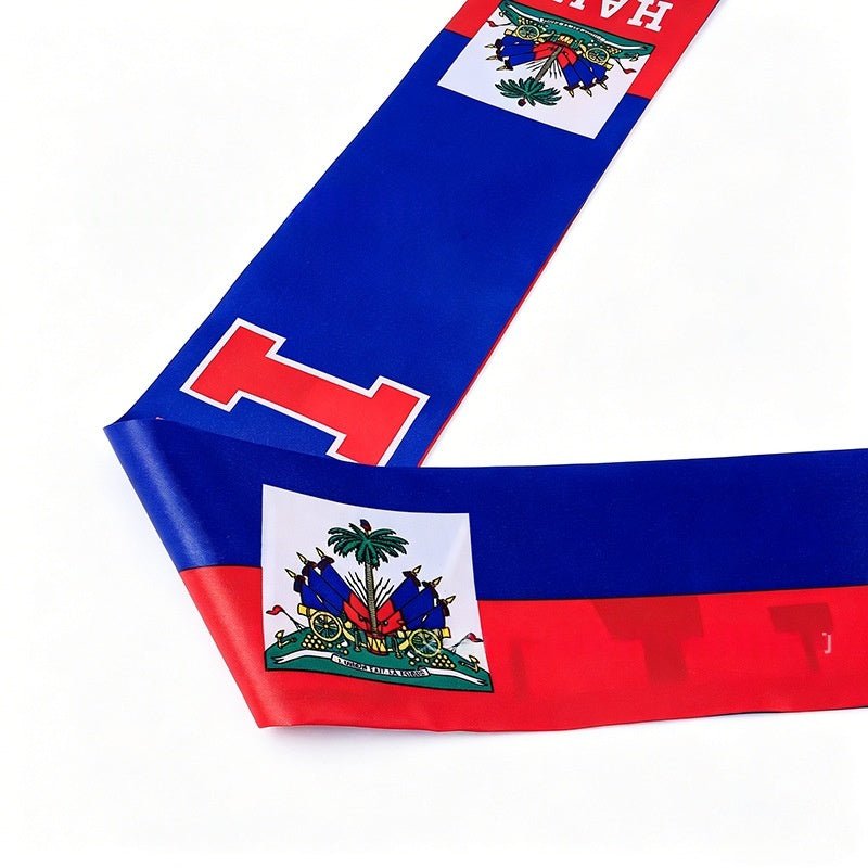 Haiti World Fan Scarf Satin Neck Warmer - LakayFinds.com
