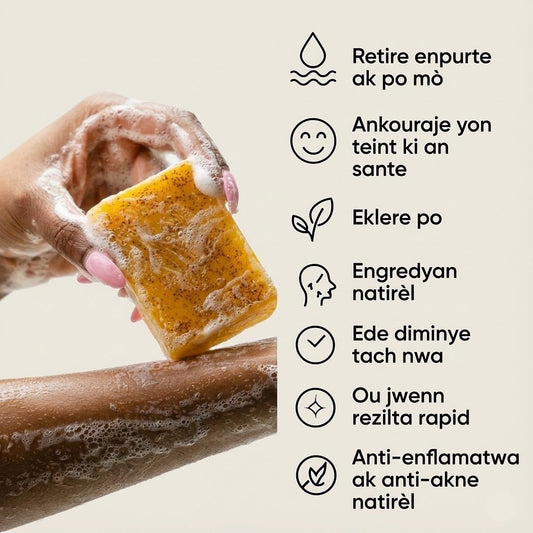 Kojic Acid & Turmeric Glow Soap (Savon Anti - Tach) - LakayFinds.com