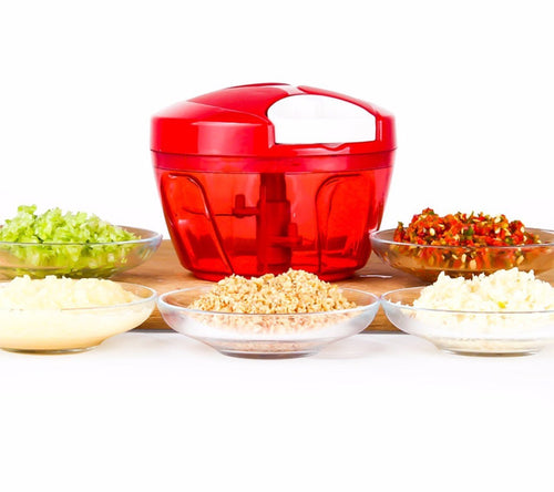 Tenta Kitchen 485ml Manual Food Chopper/Meat Grinder/Vegetable Slicer/Shredder/Grinder - LakayFinds.com