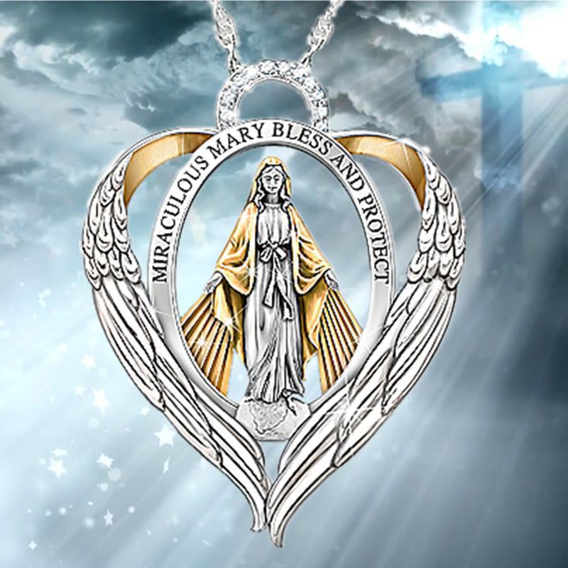 Virgin Mary necklace - LakayFinds.com