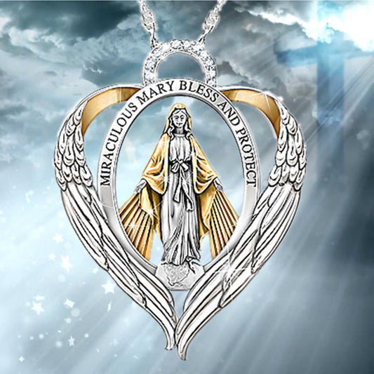 Virgin Mary necklace - LakayFinds.com